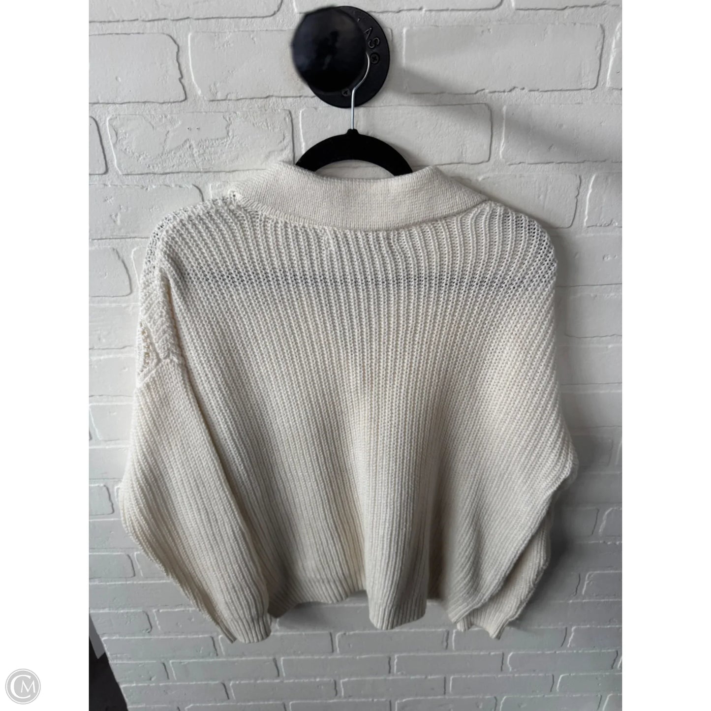 Sweater By Loft In Cream, Size: L