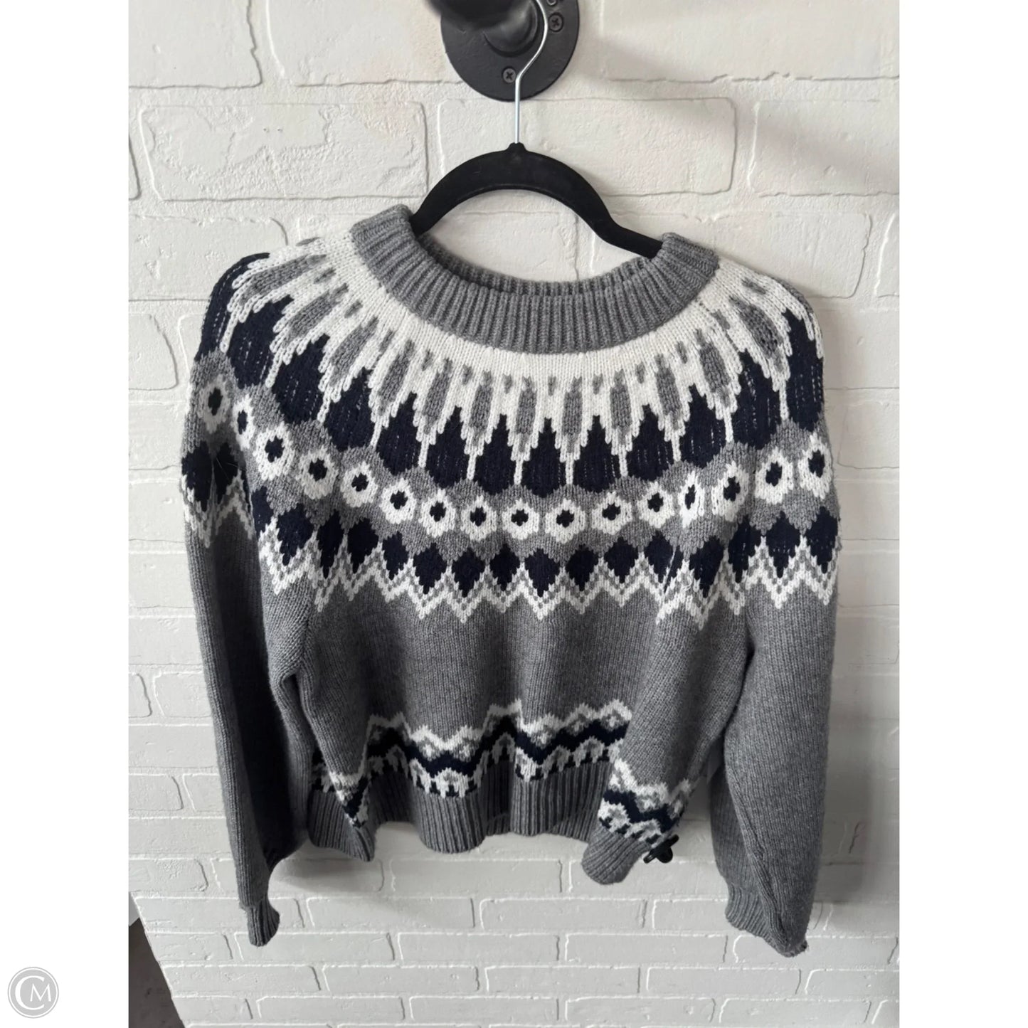 Sweater By Ann Taylor In Grey, Size: M