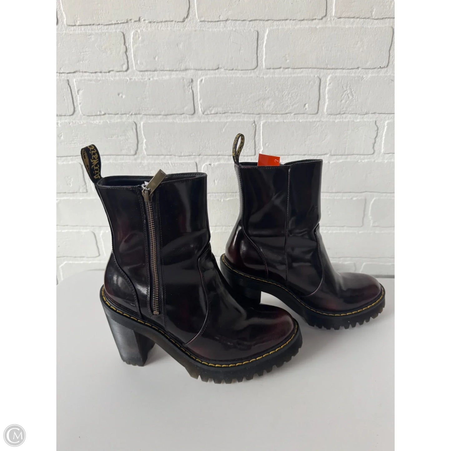 Boots Mid-calf Heels By Dr Martens In Red, Size: 8