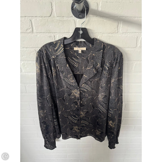 Top Long Sleeve By Clothes Mentor In Black & Blue, Size: Xl