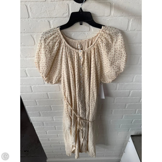 Dress Casual Midi By Roolee In Cream & Red, Size: Xl