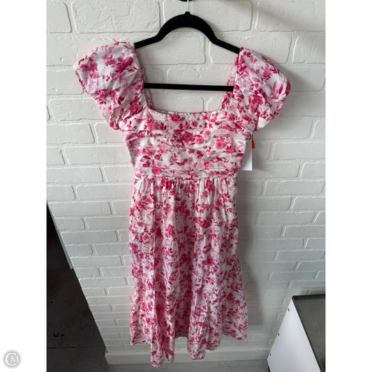 Dress Casual Midi By Altard State In Pink & White, Size: Xs