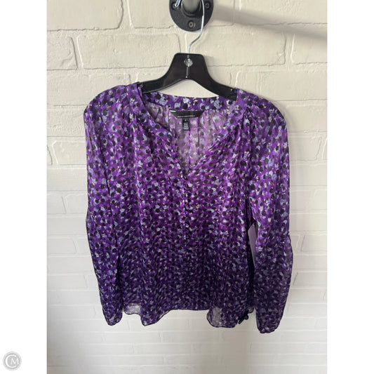 Top 2pc Long Sleeve By White House Black Market In Purple, Size: S
