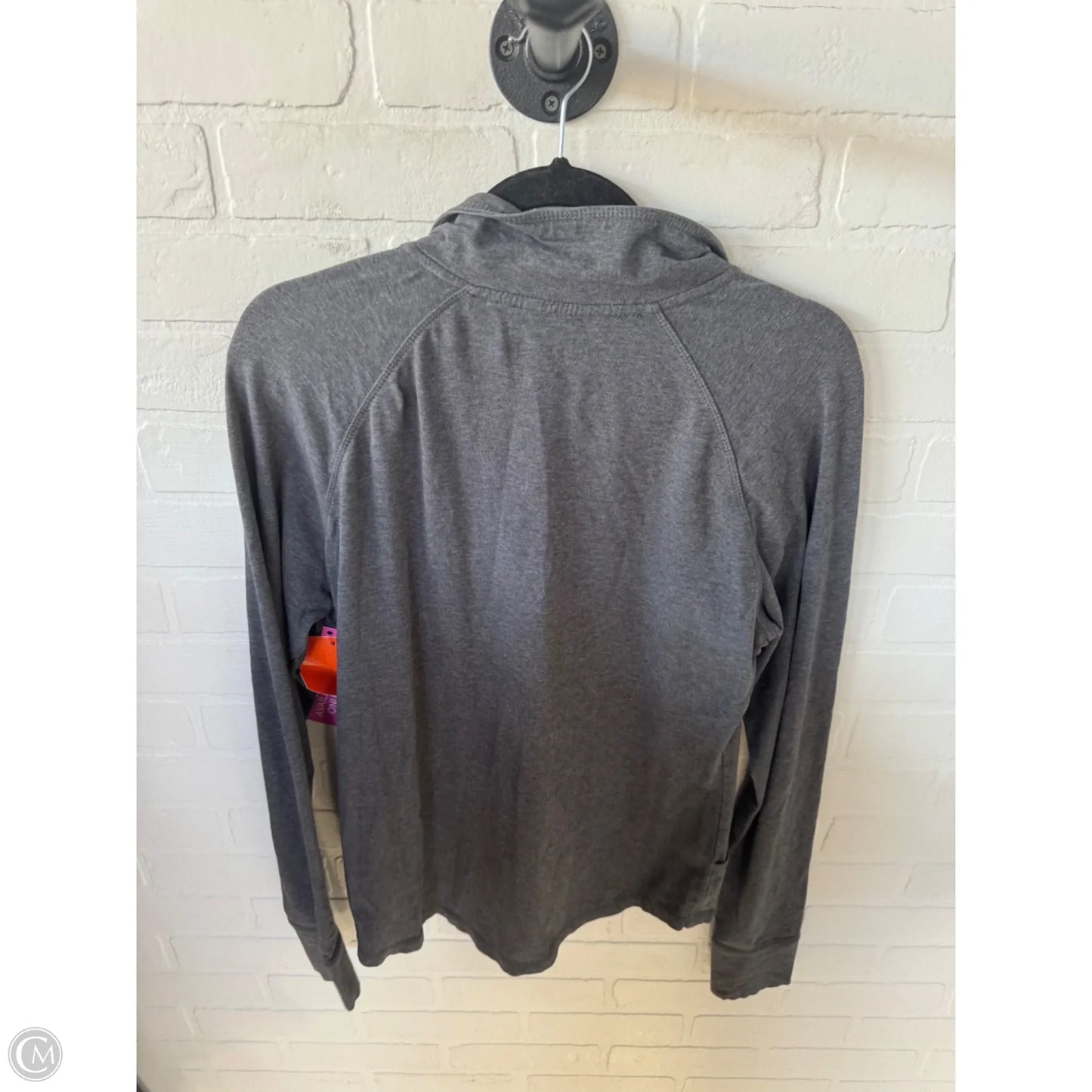 Athletic Jacket By Danskin In Grey, Size: L