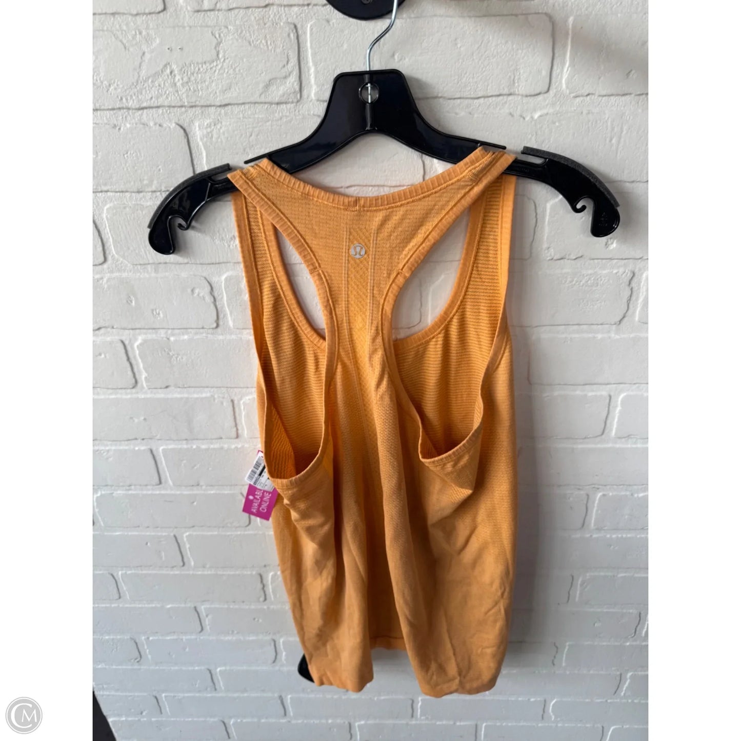 Athletic Tank Top By Lululemon In Orange, Size: M