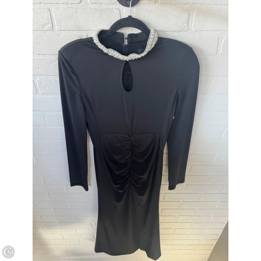 Dress Party Midi By Clothes Mentor In Black, Size: L
