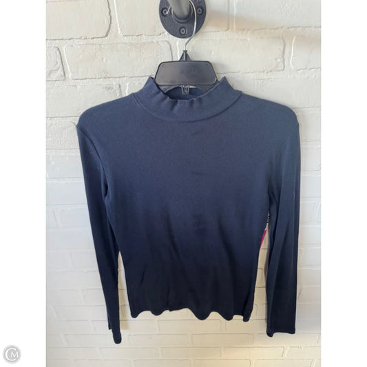Top Long Sleeve By Banana Republic In Navy, Size: M