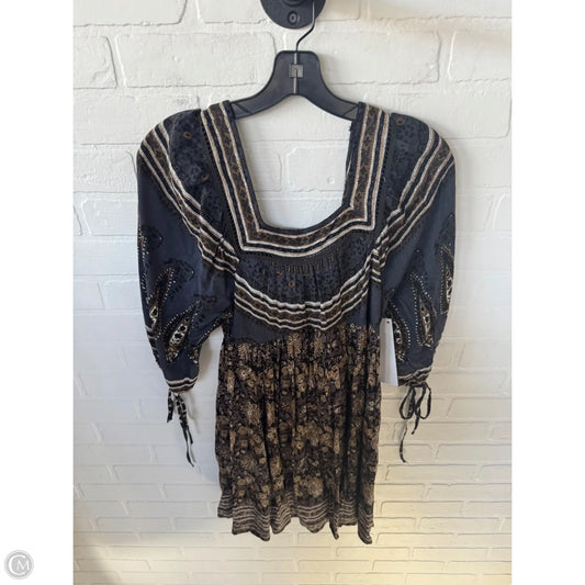 Dress Casual Short By Free People In Brown & Grey, Size: S