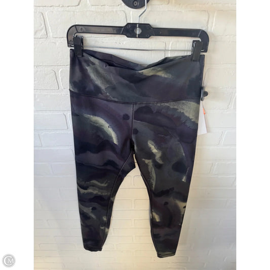Athletic Leggings By Lululemon In Grey & Purple, Size: 12