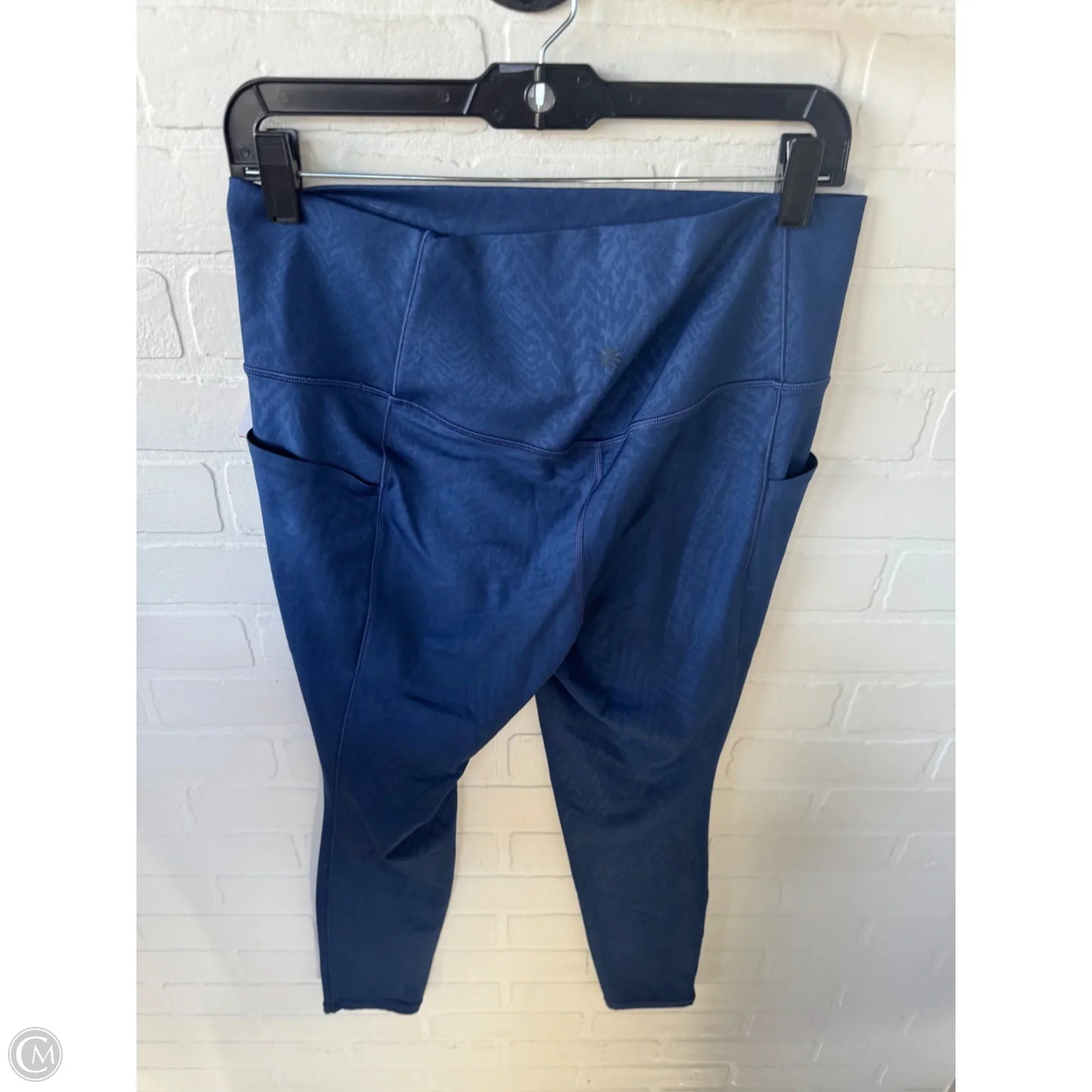 Athletic Leggings By Athleta In Blue, Size: 12