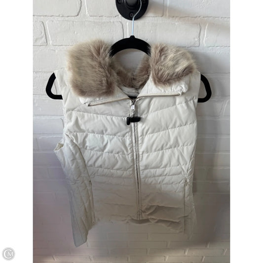 Vest Puffer & Quilted By Talbots In Cream, Size: L