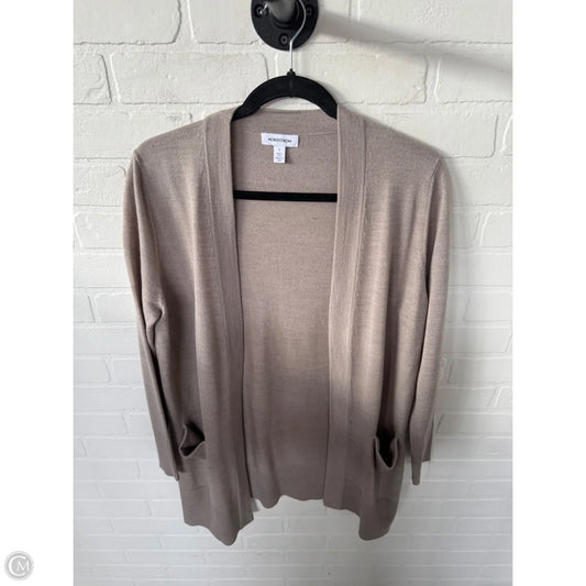 Sweater Cardigan By Nordstrom In Tan, Size: S