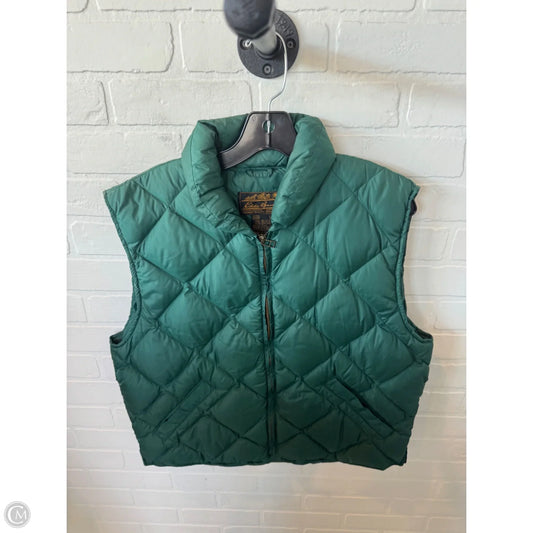 Vest Puffer & Quilted By Eddie Bauer In Green, Size: Xl