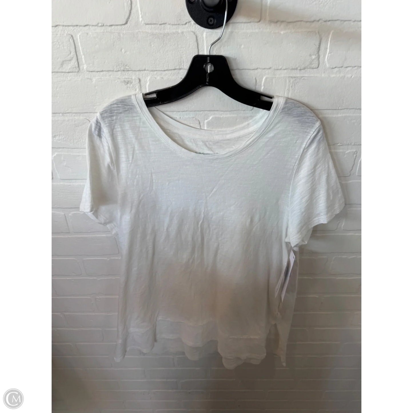 Top Short Sleeve Basic By Soft Surroundings In White, Size: M