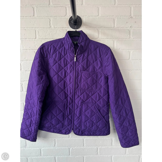 Jacket Puffer & Quilted By Lauren By Ralph Lauren In Purple, Size: M