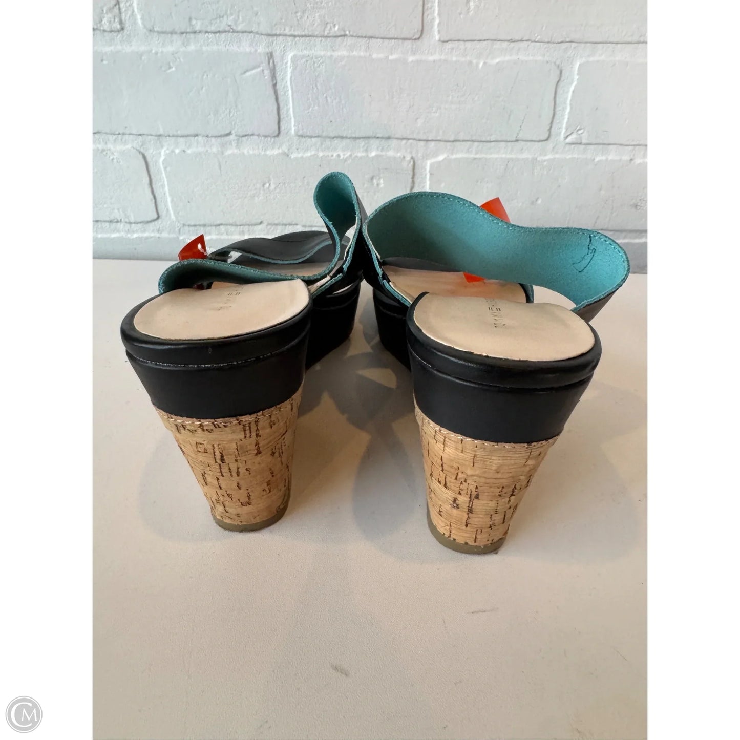 Sandals Heels Wedge By Tommy Hilfiger In Black, Size: 8