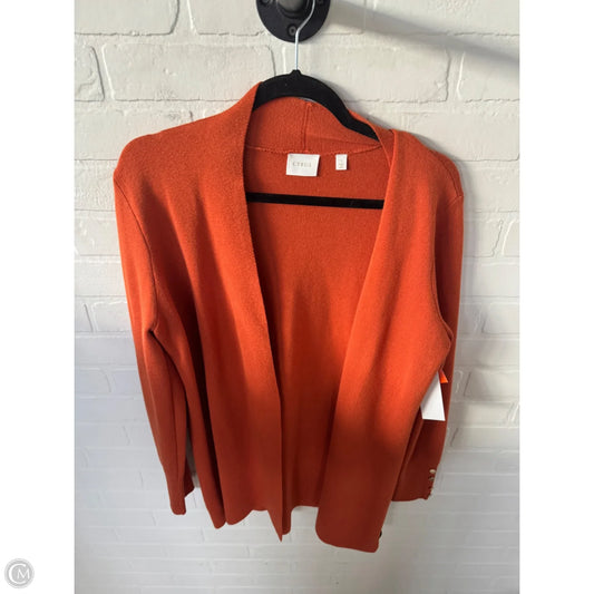 Sweater Cardigan By Cyrus In Orange, Size: L