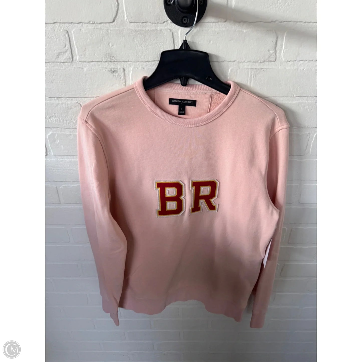 Sweatshirt Crewneck By Banana Republic In Peach, Size: S