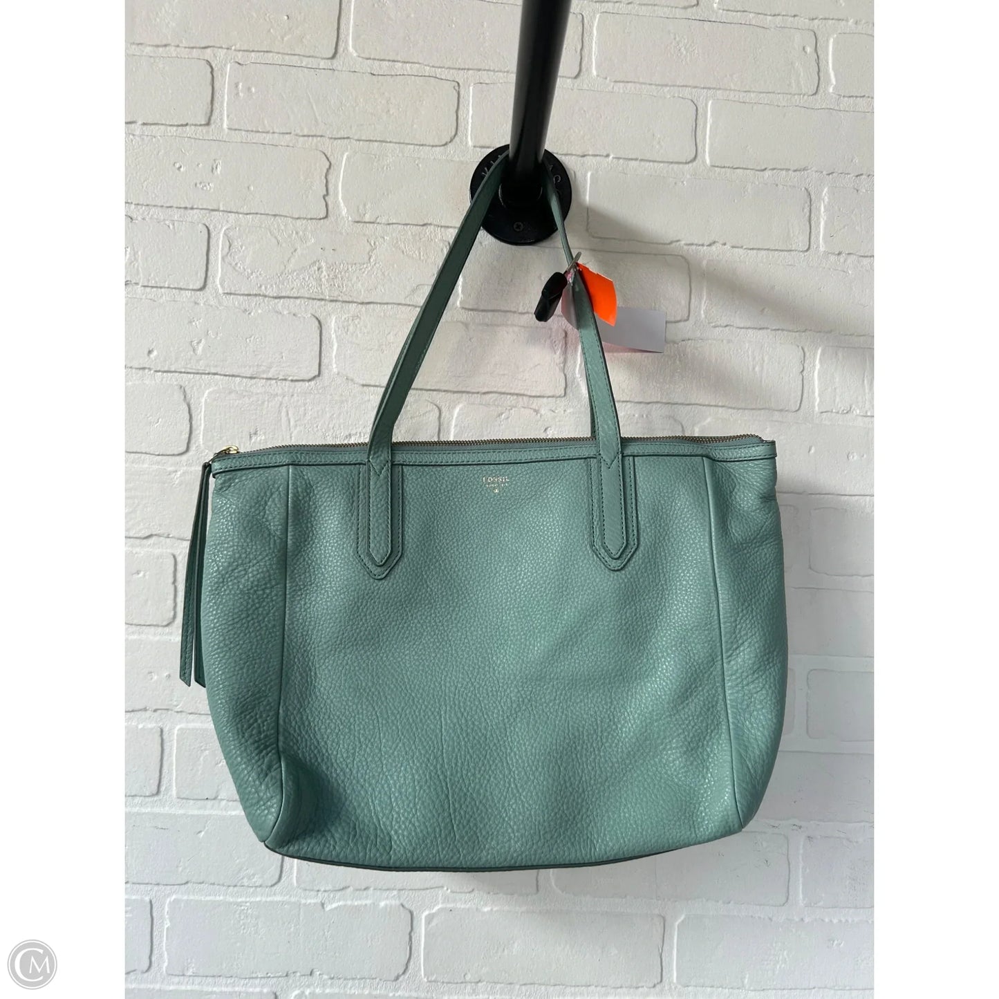 Tote Leather By Fossil, Size: Medium