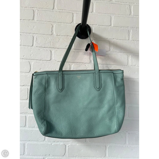 Tote Leather By Fossil, Size: Medium