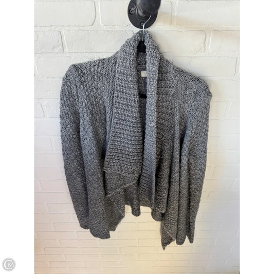 Sweater Cardigan By Loft In Grey, Size: S