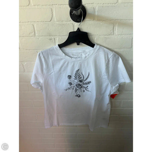 Top Short Sleeve Basic By Talbots In White, Size: Xl