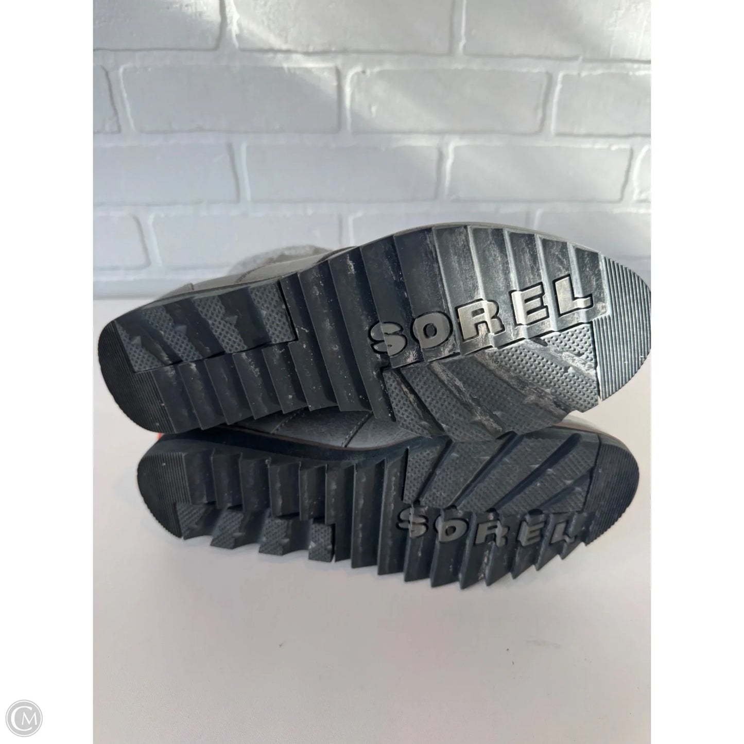 Boots Ankle Heels By Sorel In Grey, Size: 8