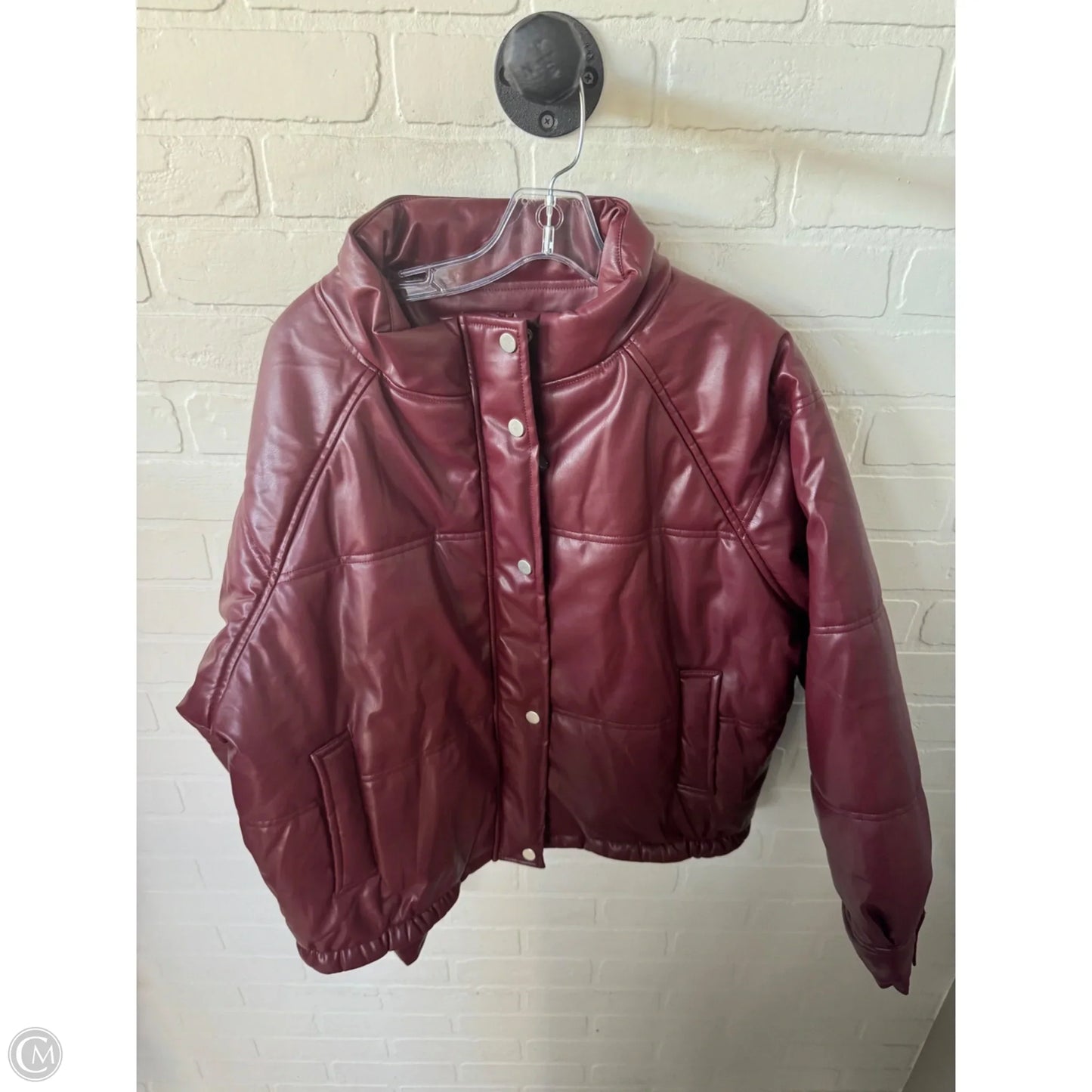 Coat Puffer & Quilted By Vici In Red, Size: L