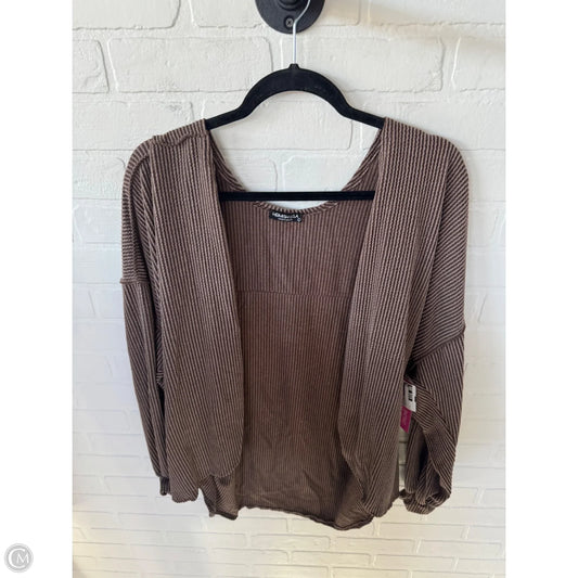 Cardigan By Heimish Usa In Brown, Size: L