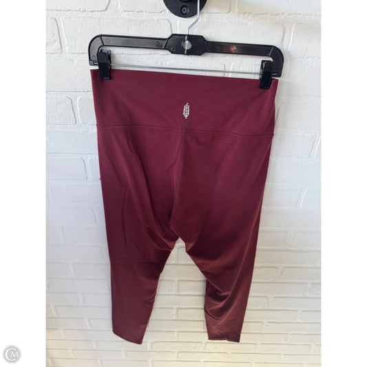 Athletic Leggings By Free People In Red, Size: 12