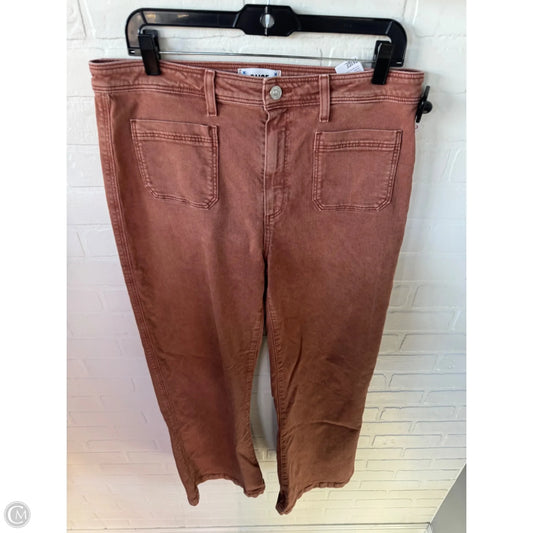 Jeans Wide Leg By Paige In Brown, Size: 14