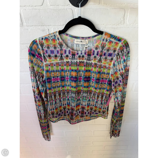 Top Long Sleeve By Natural Life In Orange & Yellow, Size: M