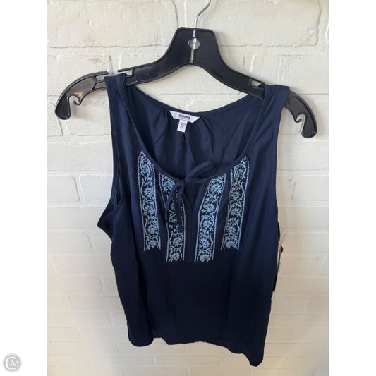 Top Sleeveless By Sonoma In Blue, Size: Lp