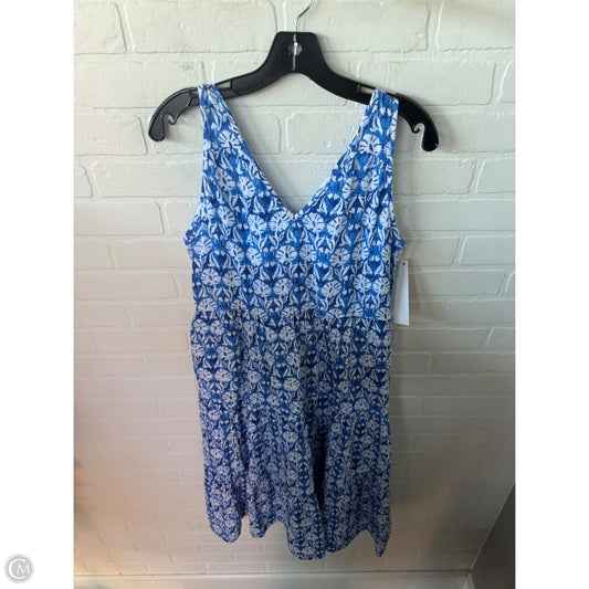 Dress Casual Midi By Sonoma In Blue & White, Size: S