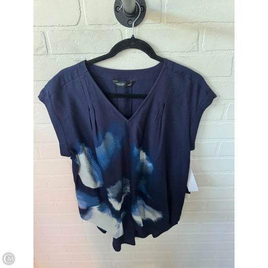 Top Sleeveless By Sonoma In Blue & White, Size: M
