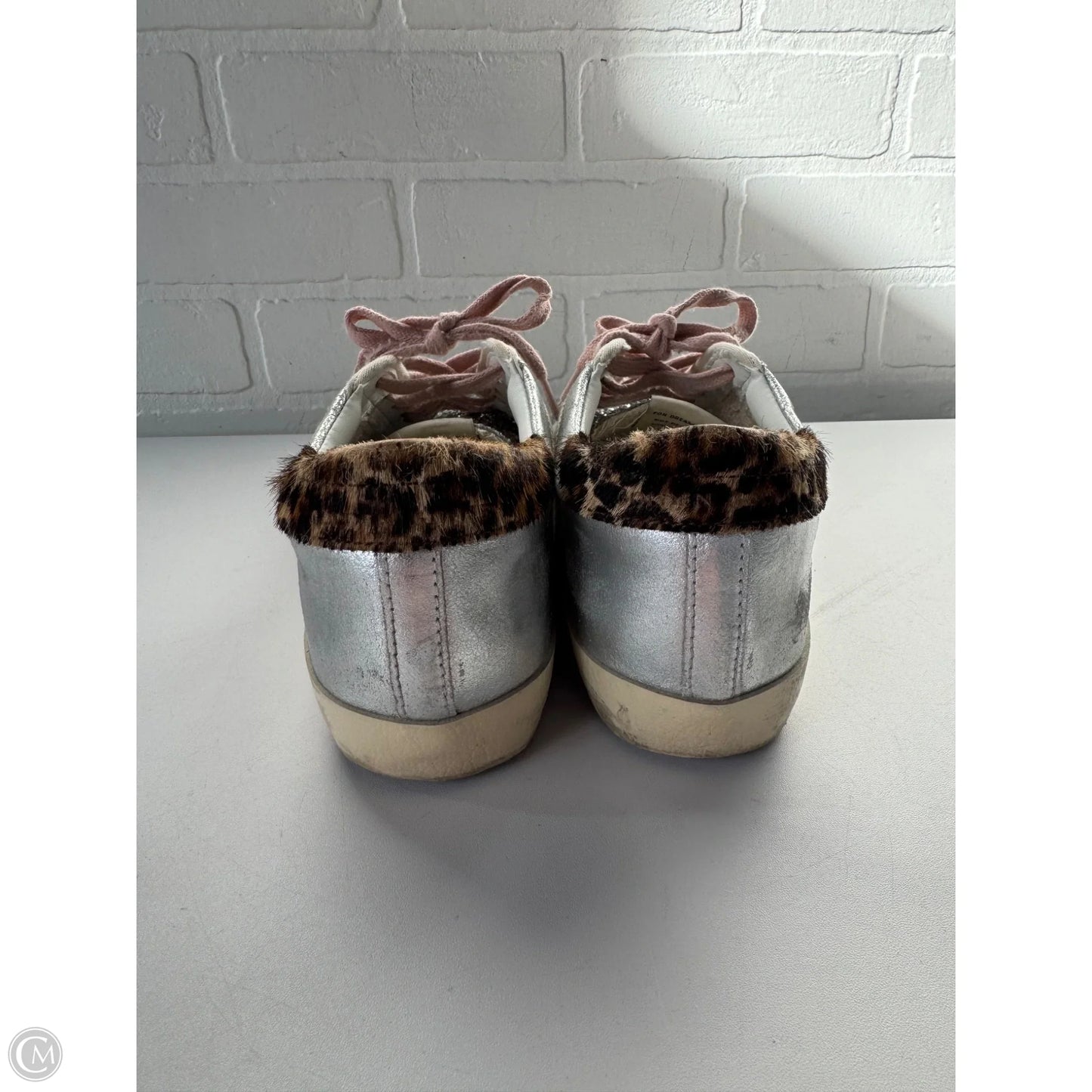 Shoes Luxury Designer By Golden Goose In Silver, Size: 7.5