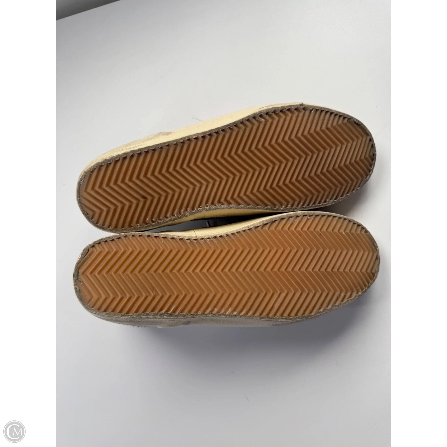 Shoes Luxury Designer By Golden Goose In Silver, Size: 7.5