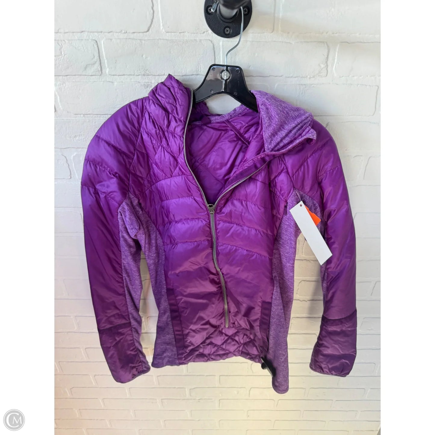 Athletic Jacket By Lululemon In Purple, Size: M