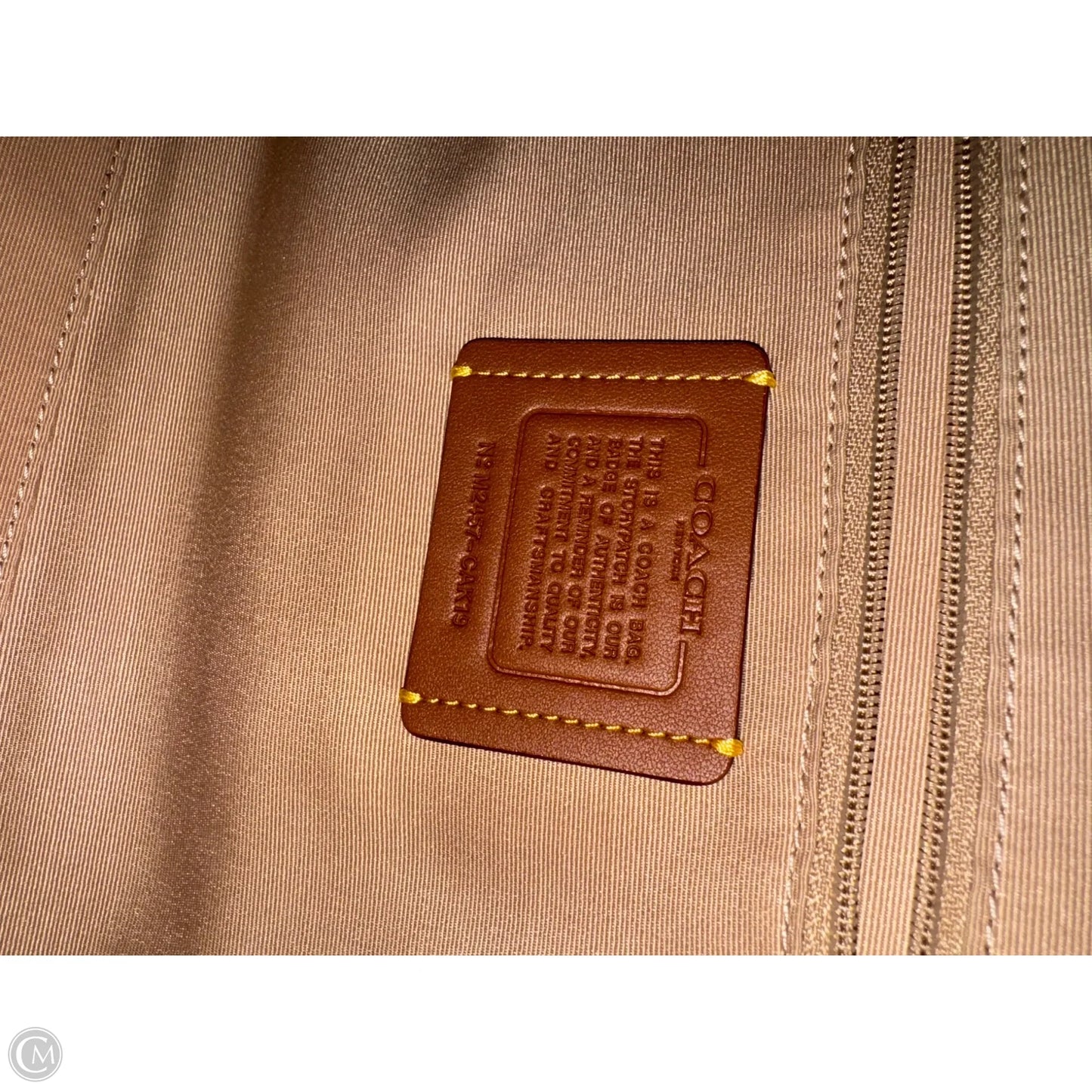 Handbag Designer By Coach, Size: Medium