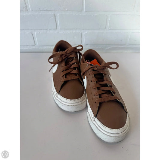 Shoes Sneakers By Nike In Brown, Size: 6