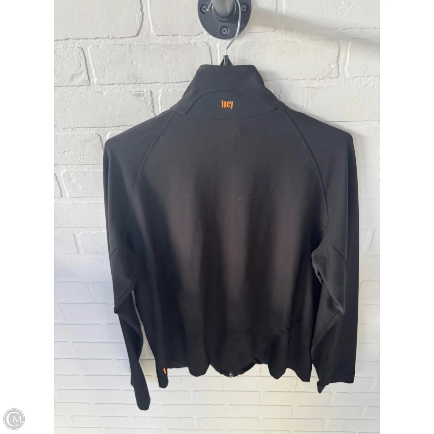 Athletic Jacket By Lucy In Black, Size: Xl