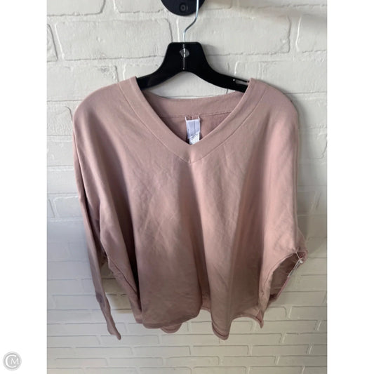 Top Long Sleeve By Clothes Mentor In Pink, Size: M