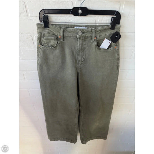 Jeans Wide Leg By Paige In Green Denim, Size: 6