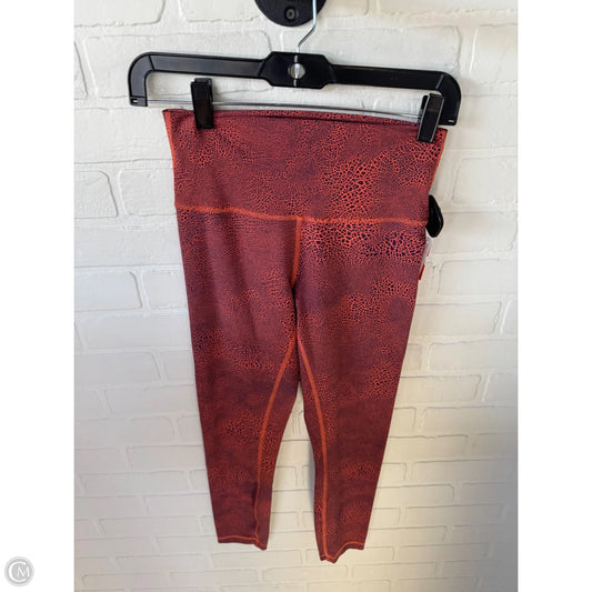 Athletic Leggings By Lululemon In Orange, Size: 6