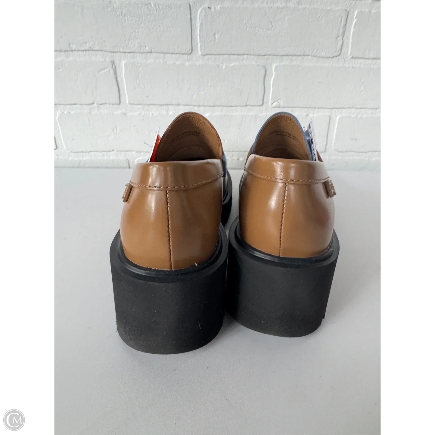 Shoes Heels Block By Cmb In Blue & Tan, Size: 8