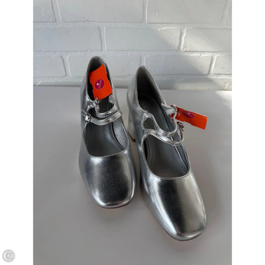 Shoes Heels Block By Cider In Silver, Size: 8