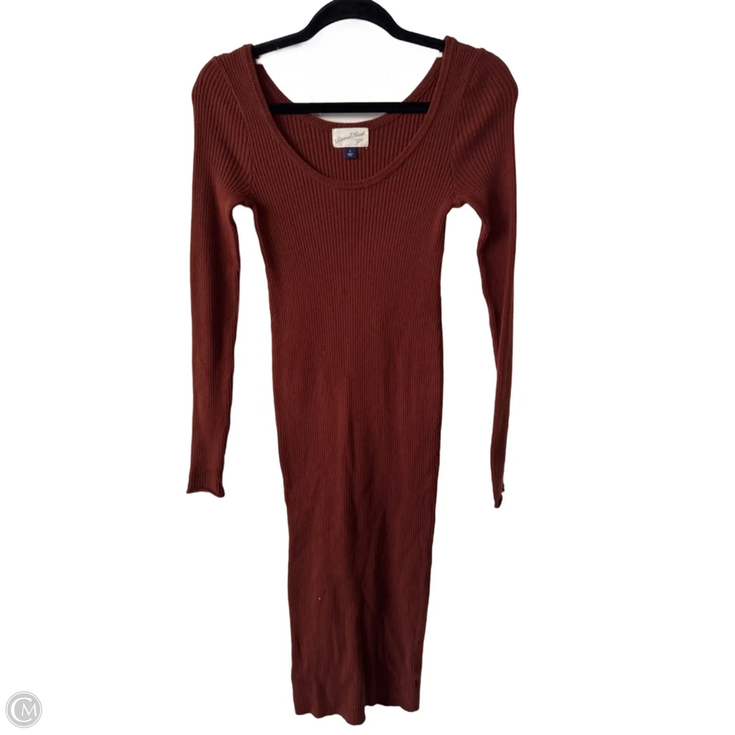 Dress Casual Midi By Universal Thread In Brown, Size: S