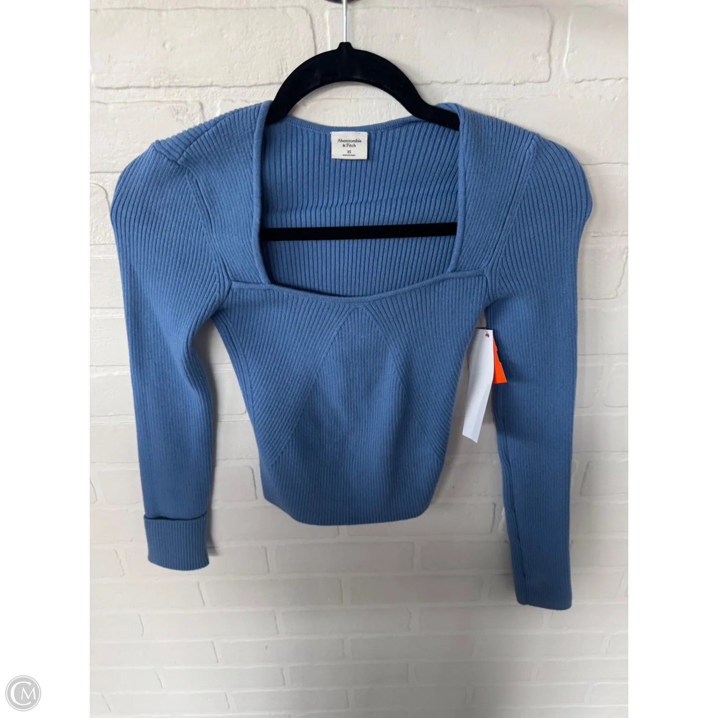 Top Long Sleeve By Abercrombie And Fitch In Blue, Size: Xs