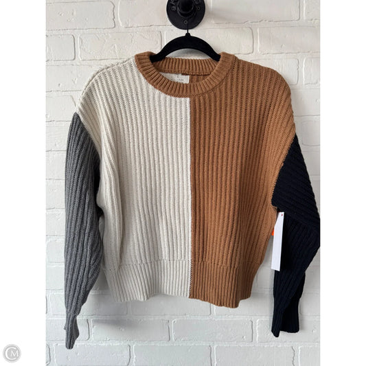 Sweater By A New Day In Brown & Cream, Size: S