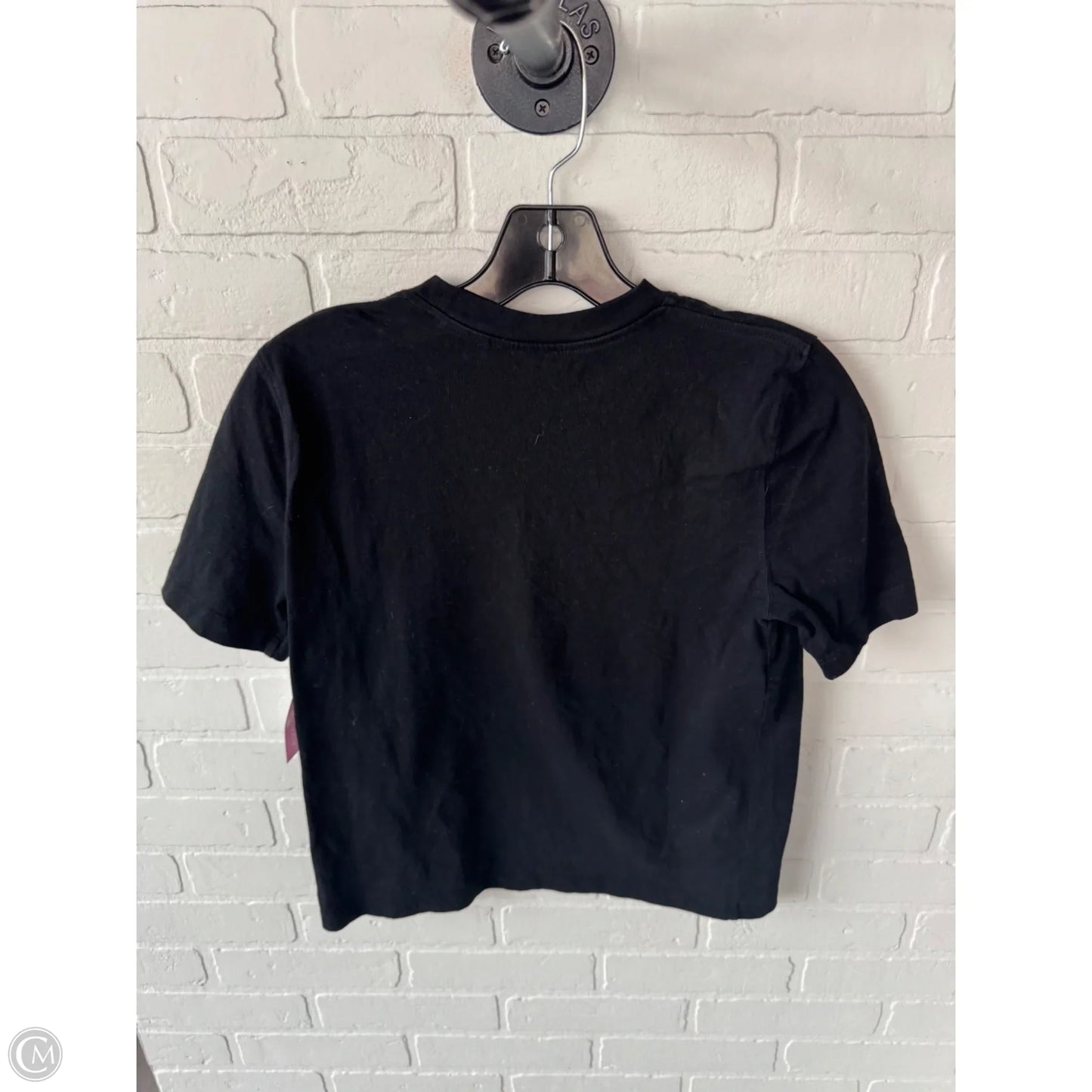 Top Short Sleeve Basic By Zara In Black, Size: S